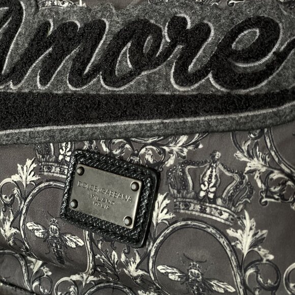 Dolce and Gabbana Sicilia Amore Patch Crown Bee Backpack (RARE-Runway Piece) - Picture 9 of 14
